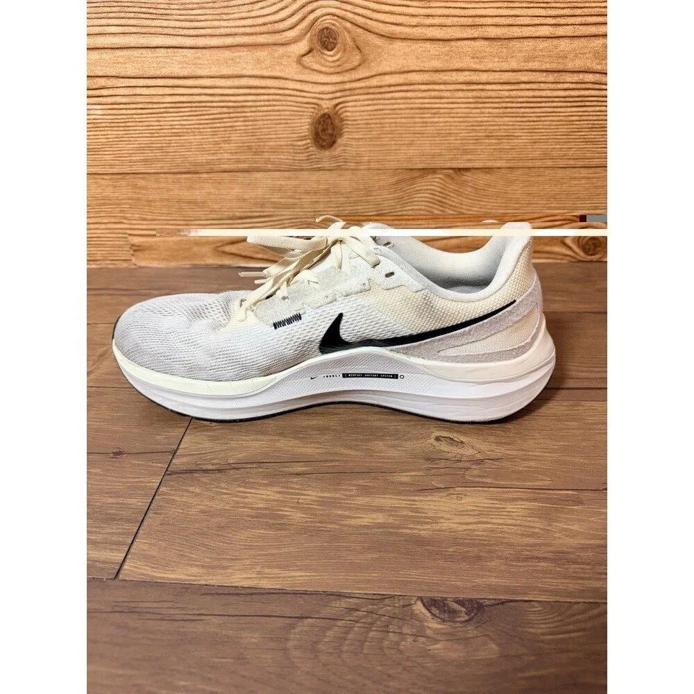 Nike Men's Air Zoom Structure 25 Shoes Size 10.5 Coconut Milk Running Sneakers